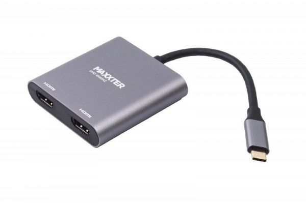  Maxxter V-CM-2HDMI USB-C  2 HDMI (2  ) -  1