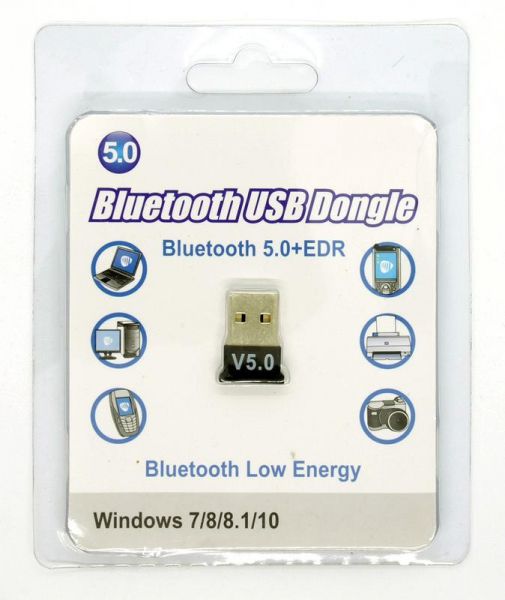  USB - Bluetooth V5.0+EDR HQ-Tech BT5-S1, Extra Slim, RTL8761B, (), blister -  2