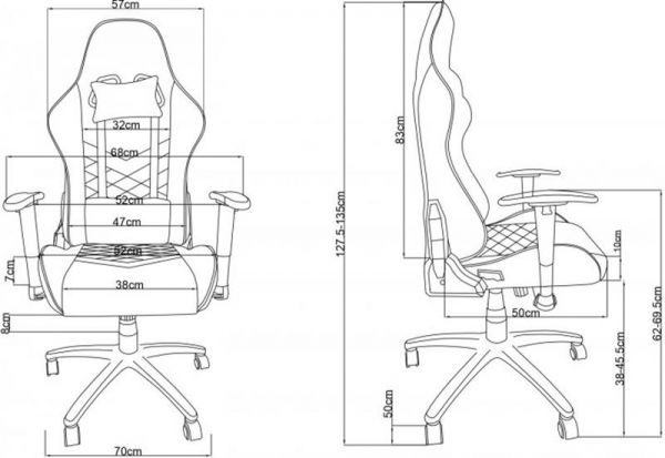    2E Gaming Chair Bushido Black/Red (2E-GC-BUS-BKRD) -  10