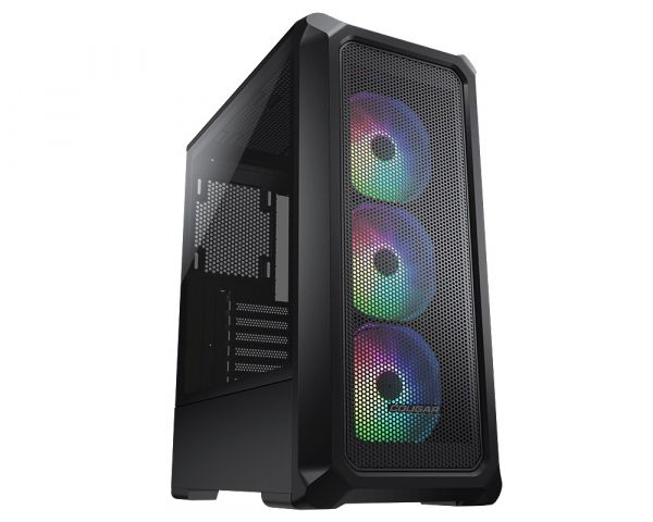  Cougar Archon 2 Mesh RGB Black,  , Mid Tower, ATX / Micro ATX / Mini ITX, 1xUSB 2.0, 2xUSB 3.0, 3x120  ARGB Fan,   -  1