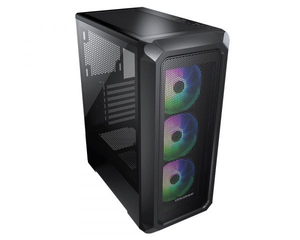  Cougar Archon 2 Mesh RGB Black,  , Mid Tower, ATX / Micro ATX / Mini ITX, 1xUSB 2.0, 2xUSB 3.0, 3x120  ARGB Fan,   -  2