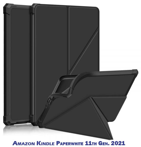 - BeCover Ultra Slim Origami  Amazon Kindle Paperwhite 11th Gen. 2021 Black (707218) -  1