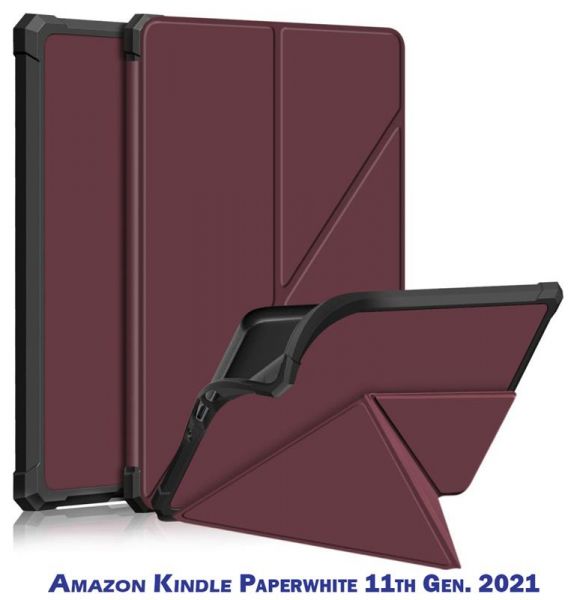 - BeCover Ultra Slim Origami  Amazon Kindle Paperwhite 11th Gen. 2021 Red Wine (707222) -  1