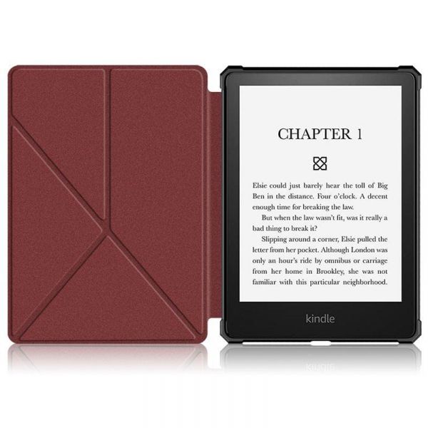 - BeCover Ultra Slim Origami  Amazon Kindle Paperwhite 11th Gen. 2021 Red Wine (707222) -  2