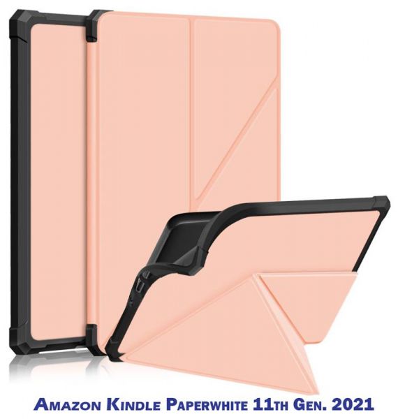 - BeCover Ultra Slim Origami  Amazon Kindle Paperwhite 11th Gen. 2021 Rose Gold (707223) -  1