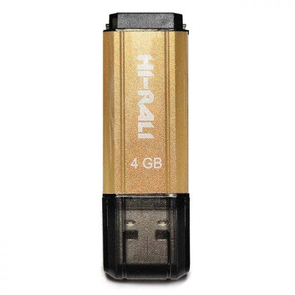 USB Flash Drive 4Gb Hi-Rali Stark series Gold (HI-4GBSTGD) -  1