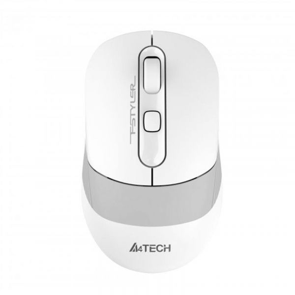  A4Tech Fstyler FB10C, Grayish White, USB, , , BT+RF (Combo), 1200/1600/2000/2400 dpi, 125 Hz, 4 ,  Li  -  1