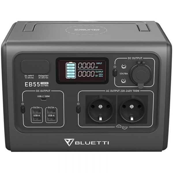   EcoFlow Bluetti PowerOak EB55 537Wh/150000mAh/700W Black (PB930340) -  1