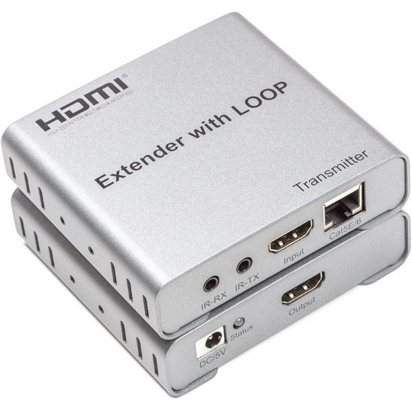  HDMI  PowerPlant HDMI 4K/30hz,  100,  CAT5E/6, loop-out (HDES12-LOOP) (CA912964) -  1