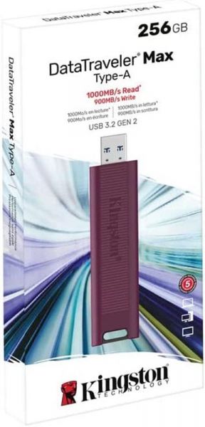 USB   Kingston 256GB Kingston DataTraveler Max Red USB 3.2 Gen 2 (DTMAXA/256GB) -  3