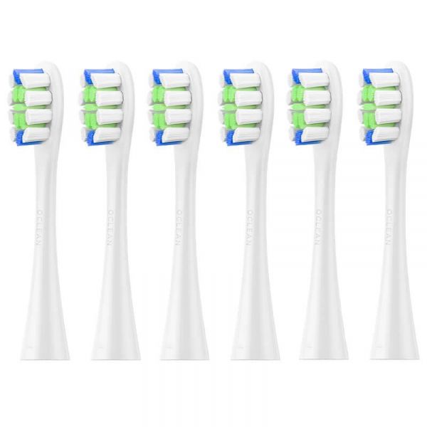     Oclean P1C1 W06 Plaque Control Brush Head White (6 ) (6970810552225) -  1