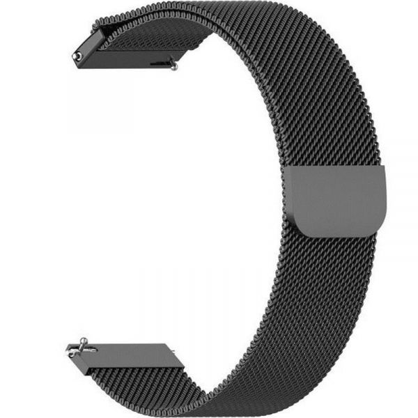  BeCover Milanese Style  Xiaomi Amazfit Bip (20mm) Lite/Bip S Lite/GTR 42mm/GTS/TicWatch S2/TicWatch E/GTS 3/GTS 2 mini Black (707679) -  1