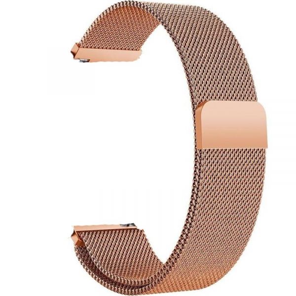  BeCover Milanese Style  Xiaomi Amazfit Bip (20mm) Lite/Bip S Lite/GTR 42mm/GTS/TicWatch S2/TicWatch E/GTS 3/GTS 2 mini Rose Gold (707684) -  1