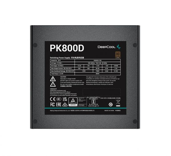   DeepCool PK800D (R-PK800D-FA0B-EU) 800W -  3