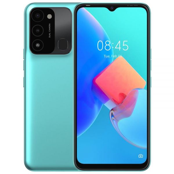  Tecno Spark 8 (KG5n) 4/64GB NFC Dual Sim Turquoise Cyan (4895180777967) -  1