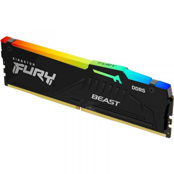   DDR5 16GB/5200 Kingston Fury Beast RGB Black (KF552C36BBEA-16) -  1