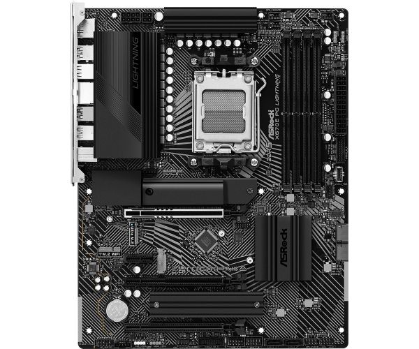   AM5 ASRock X670E PG Lightning, X670, 4xDDR5, Int.Video (CPU), 4xSATA3, 3xM.2, 1xPCI-E 5.0 16x, 2xPCI-E 4.0 16x, 1xPCI-E 4.0 1x, 1xM.2 (Key E), ALC897, RTL8125BG, 10xUSB3.2/6xUSB2.0, HDMI/DP, CrossFire, ATX -  3