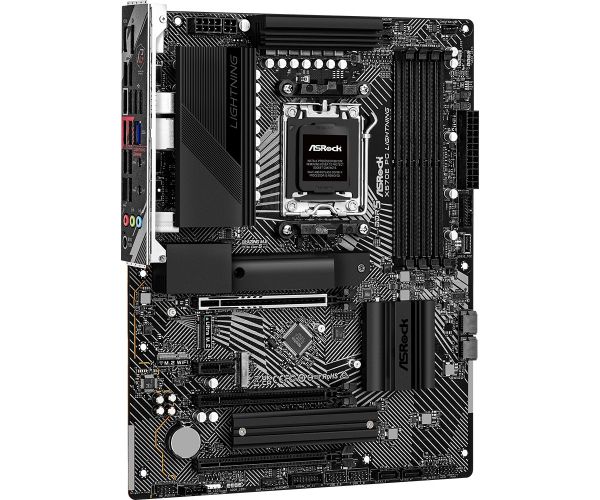   AM5 ASRock X670E PG Lightning, X670, 4xDDR5, Int.Video (CPU), 4xSATA3, 3xM.2, 1xPCI-E 5.0 16x, 2xPCI-E 4.0 16x, 1xPCI-E 4.0 1x, 1xM.2 (Key E), ALC897, RTL8125BG, 10xUSB3.2/6xUSB2.0, HDMI/DP, CrossFire, ATX -  5