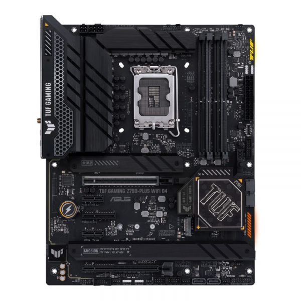   LGA1700, Asus TUF GAMING Z790-PLUS WIFI D4, Z790, 4xDDR4, Int.Video(CPU), 4xSATA3, 4xM.2, 1xPCI-E 16x 5.0, 1xPCI-E 16x 4.0, 1xPCI-E 4x 4.0, 2xPCI-E 1x 3.0, S1220A, Intel 2.5Gb, WiFi 6, Bluetooth 5.2, 10xUSB3.2/2xUSB2.0, HDMI/DP, ATX -  1