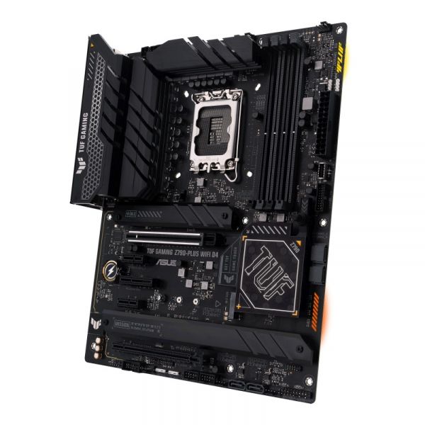   LGA1700, Asus TUF GAMING Z790-PLUS WIFI D4, Z790, 4xDDR4, Int.Video(CPU), 4xSATA3, 4xM.2, 1xPCI-E 16x 5.0, 1xPCI-E 16x 4.0, 1xPCI-E 4x 4.0, 2xPCI-E 1x 3.0, S1220A, Intel 2.5Gb, WiFi 6, Bluetooth 5.2, 10xUSB3.2/2xUSB2.0, HDMI/DP, ATX -  3