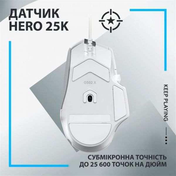  Logitech G502 X (910-006146) White USB -  4