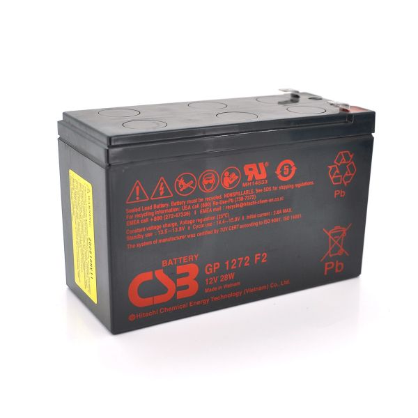      CSB 12V 7.2AH (GP1272F2-28W/07775) AGM Black -  1