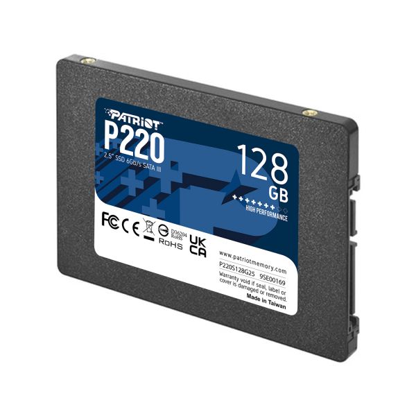 SSD  Patriot P220 128GB 2.5" SATAIII TLC (P220S128G25) -  2