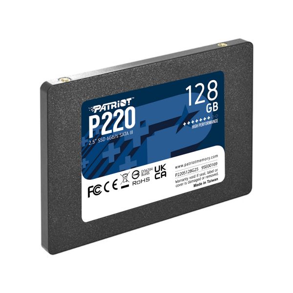 SSD  Patriot P220 128GB 2.5" SATAIII TLC (P220S128G25) -  3