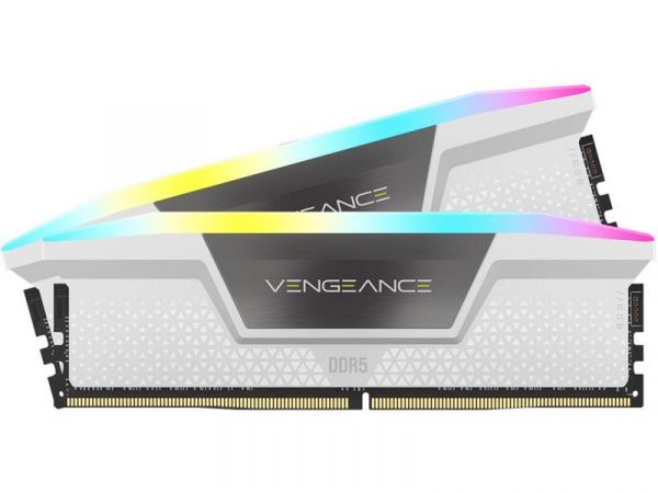   DDR5 2x32GB/6000 Corsair Vengeance RGB White (CMH64GX5M2B6000C40W) -  1