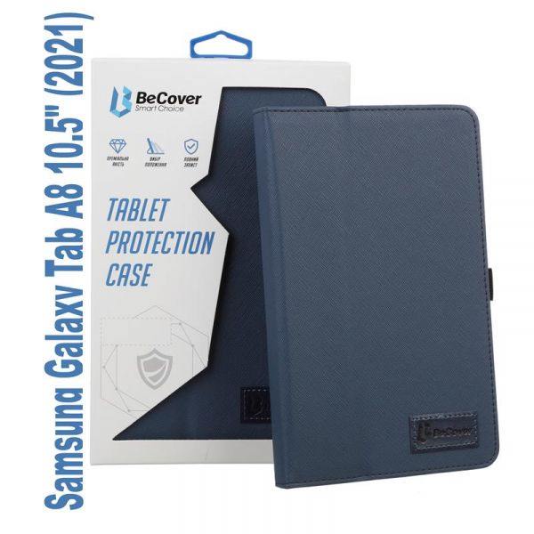 - BeCover Slimbook  Samsung Galaxy Tab A8 SM-X200/SM-X205 Deep Blue (707978) -  1