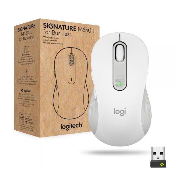  Logitech Signature M650 L Wireless OFF-WHITE B2B (910-006349) -  2