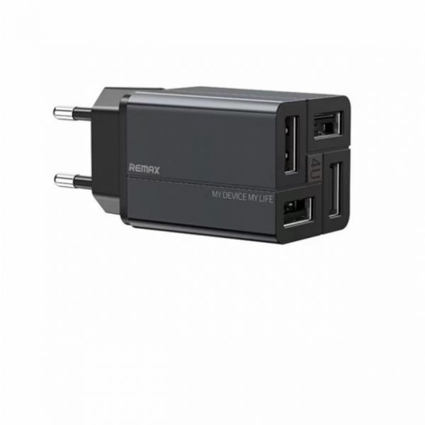    Remax RP-U43 Wanfu (EU) (4USB 3.4) Black (6972174153667) -  1