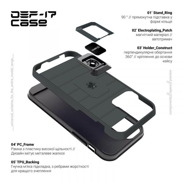 - Armorstandart DEF17  Samsung Galaxy A03 SM-A035 Black (ARM61350) -  3