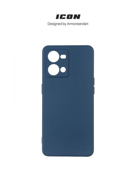 - Armorstandart Icon  Oppo Reno7 4G Camera cover Dark Blue (ARM65429) -  3