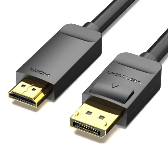  Vention DisplayPort - HDMI (M/M), 1.5 , Black (HAGBG) -  1