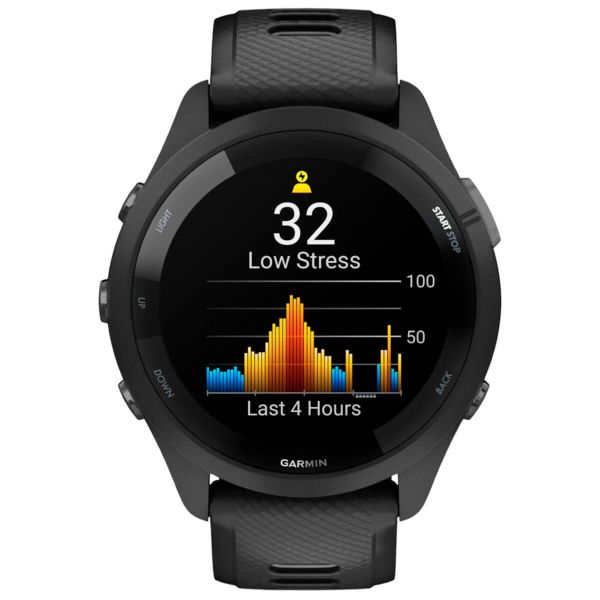 - Garmin Forerunner 265 Black Bezel  Case  Black/Powder Gray Silicone Band (010-02810-50) -  8