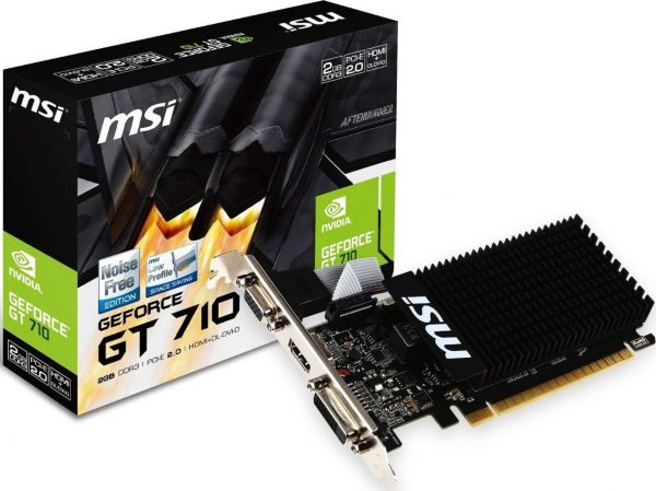  GF GT 710 2GB GDDR3 MSI (GT 710 2GD3H LP) -  1