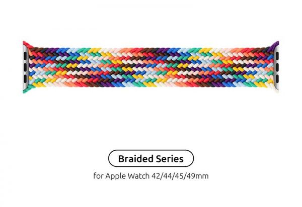  Armorstandart Braided Solo Loop  Apple Watch 42mm/44mm/45mm/49mm Pride Edit Size 10 (172 mm) (ARM64936) -  1