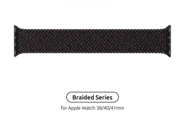  Armorstandart Braided Solo Loop  Apple Watch 38mm/40mm/41mm Black Unity Size 6 (144 mm) (ARM64896) -  1