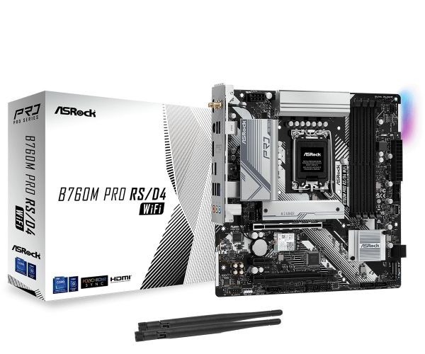   ASRock B760M Pro RS/D4 WiFi Socket 1700 -  1