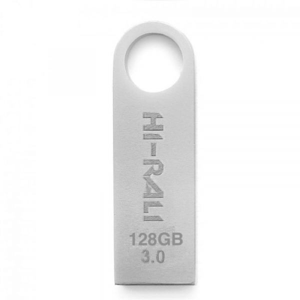 USB Flash Drive 128Gb Hi-Rali Shuttle series Silver (HI-128GB3SHSL) -  1