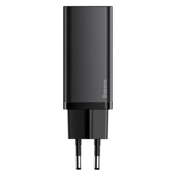    Baseus GaN2 Lite Quick Charger (1USB, 1Type-C) QC/PD, 5A, 65W Black (CCGAN2L-B01) -  2