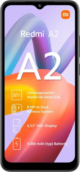  Xiaomi Redmi A2 3/64GB Dual Sim Black -  2