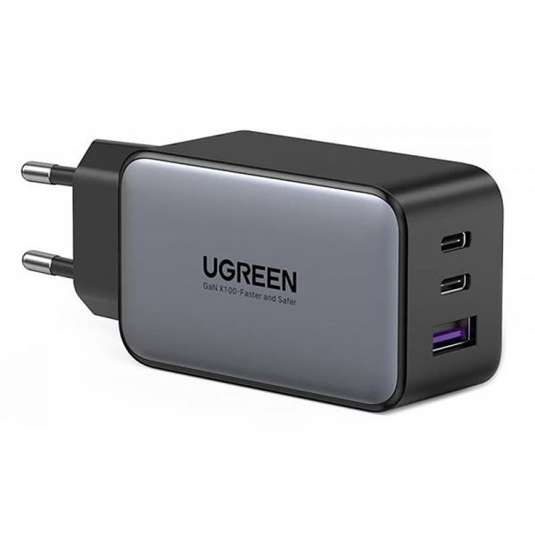   Ugreen 3xUSB 65W GaN (2USB-C+USB-A) CD244 Grey (10335) -  1