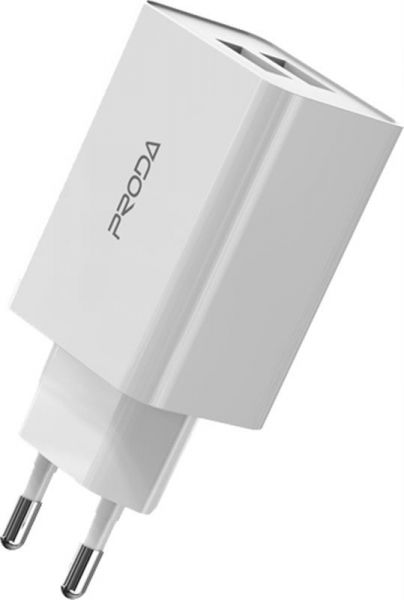    Proda PD-A28i (2USB 2.4A) White (PD-A28i-WH) +  Ligthtning -  1