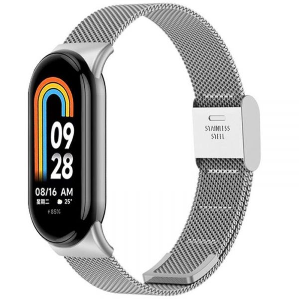  BeCover Metal  Xiaomi Mi Smart Band 8 Silver (709358) -  1