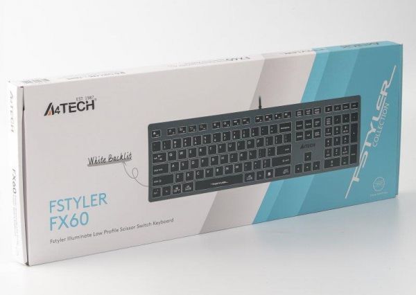  A4Tech Fstyler FX60 White Neon backlit -  4