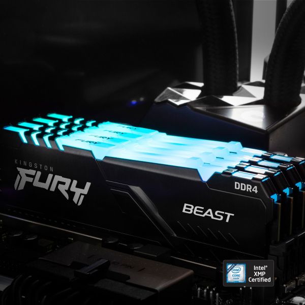   DDR4 2x32GB/3200 Kingston Fury Beast RGB (KF432C16BB2AK2/64) -  9