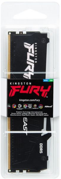  ` DDR5 16GB/6000 Kingston Fury Beast RGB (KF560C30BBA-16) -  5