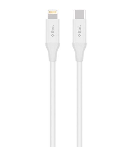  Ttec (2DK40B) USB-C - Lightning 1.5, White -  1